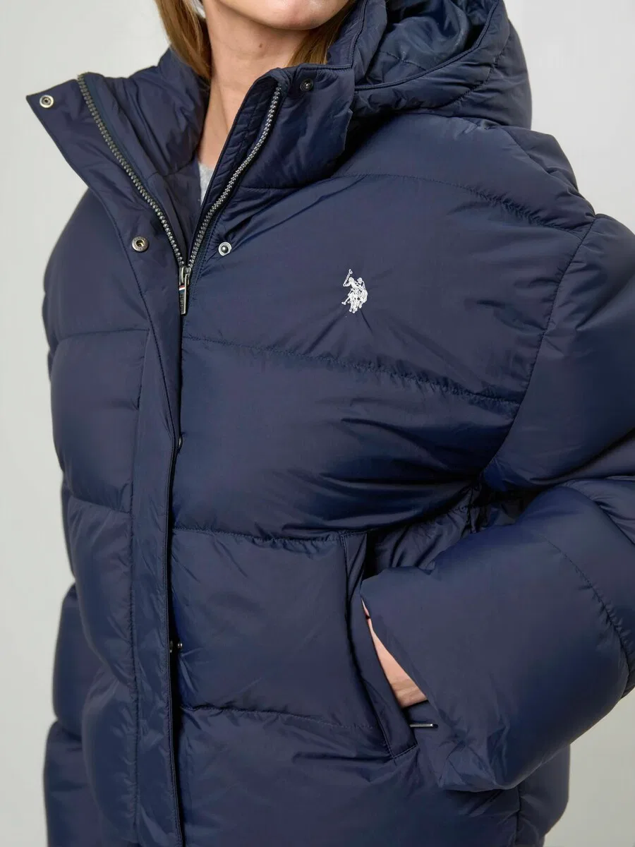 Зимняя куртка U.S. POLO ASSN. 'UWGreta' сапфирового цвета — фото 4