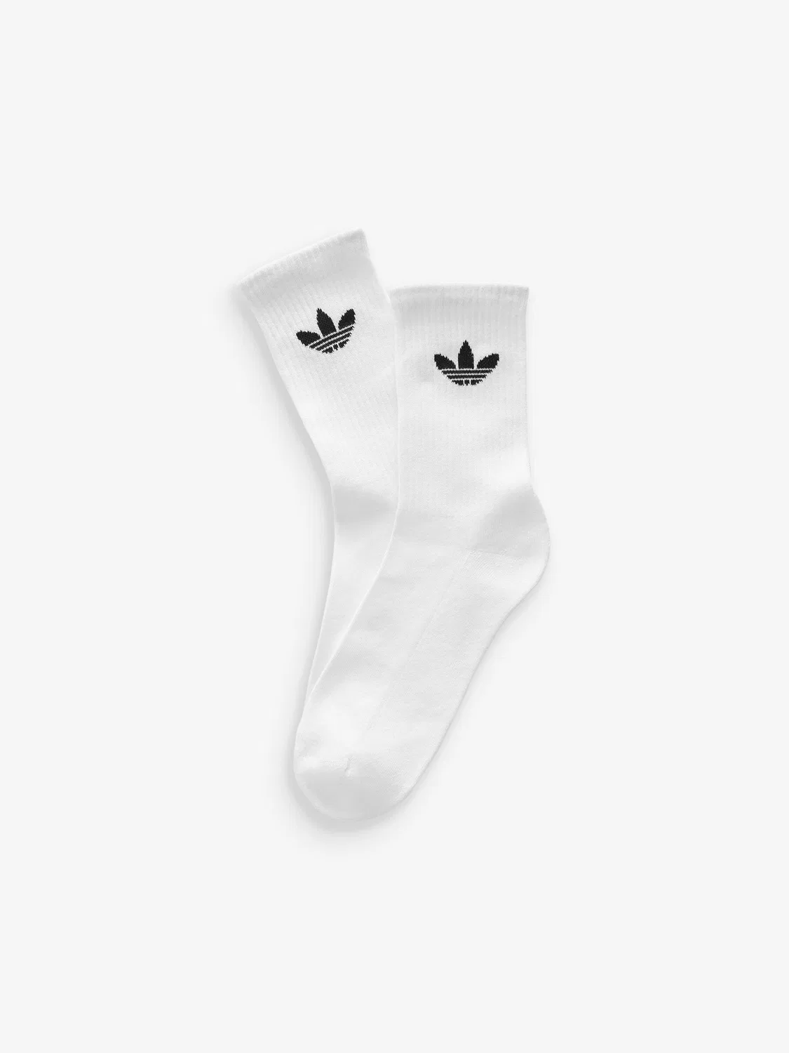 Носки, хлопковые, Trefoil Cushion Crew adidas, белый — фото 2