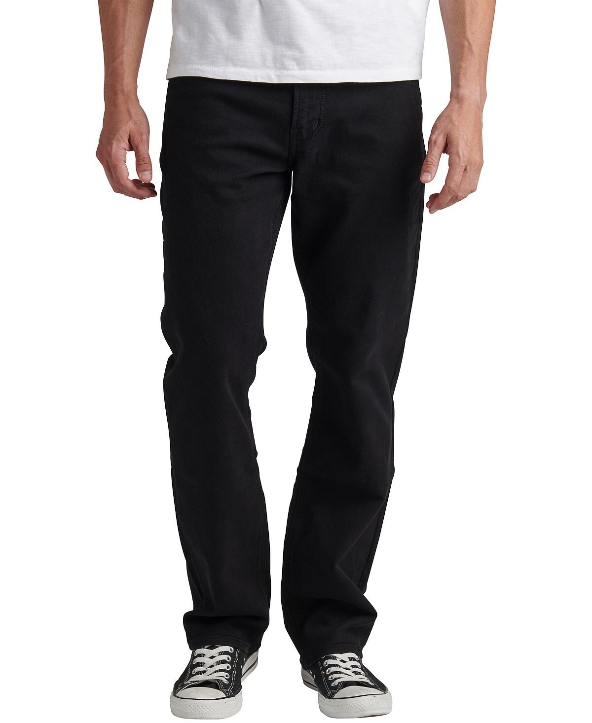 

Мужские аутентичные джинсы the athletic denim Silver Jeans Co., черный