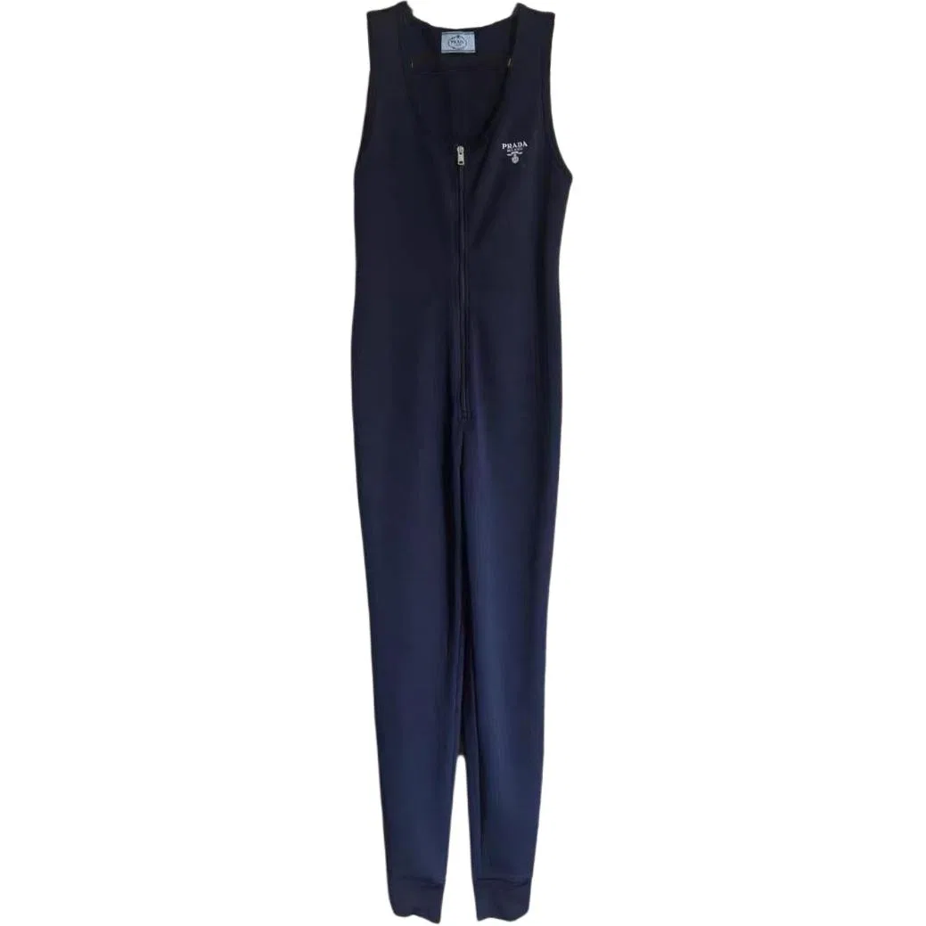 Женский комбинезон с манжетами Blue PRADA, Blue