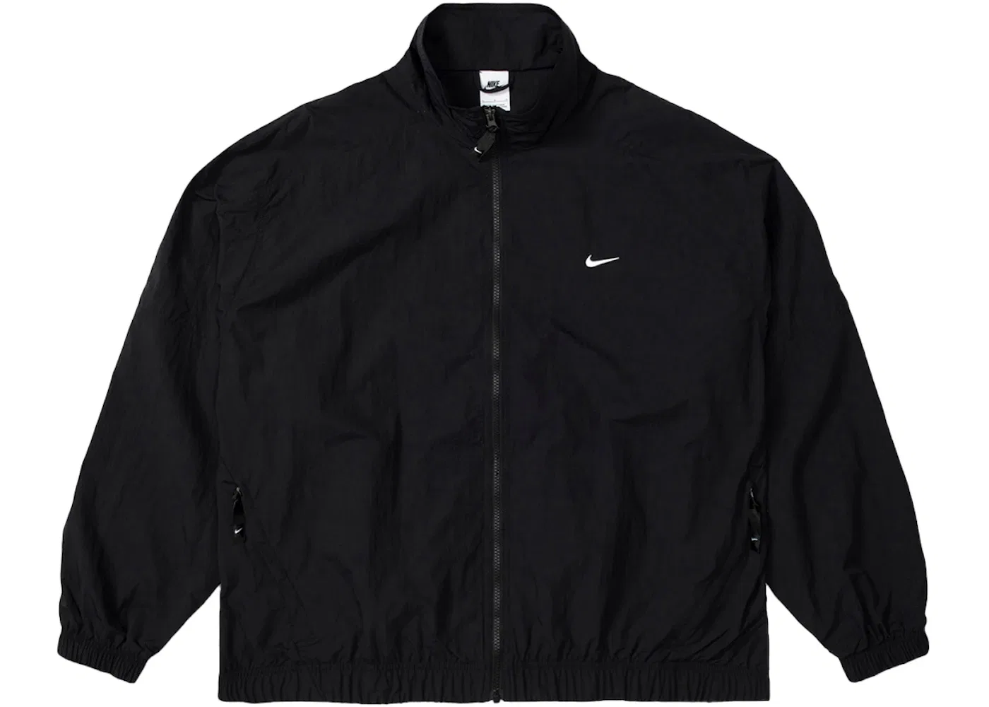 Мужская куртка спортивная с принтом Nike Solo Swoosh Track Jacket, Black/White