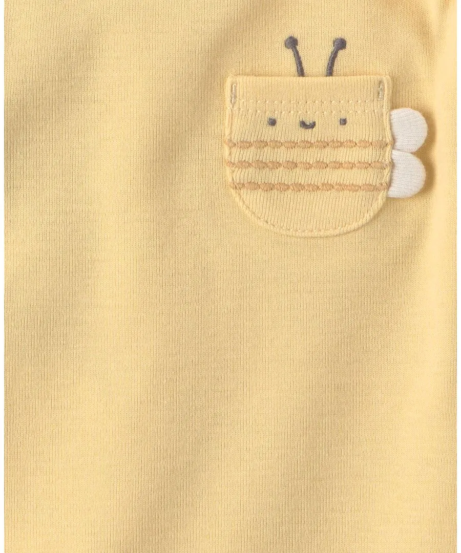 Комплект боди с коротким рукавом, с принтом, 5 предметов Carter's, Blue/Yellow/Cream — фото 3