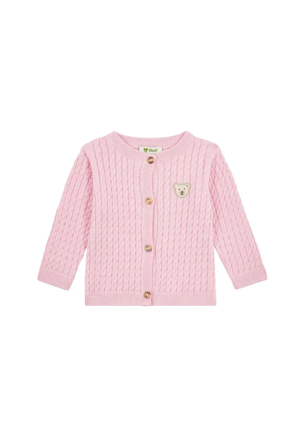 Strickjacke baby wellness унисекс - кардиган Steiff, Pink Lady Melange
