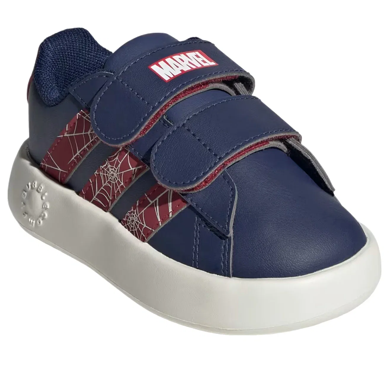 Детские кроссовки с липучкой Grand Court Spider-Man Adidas, синий — фото 2