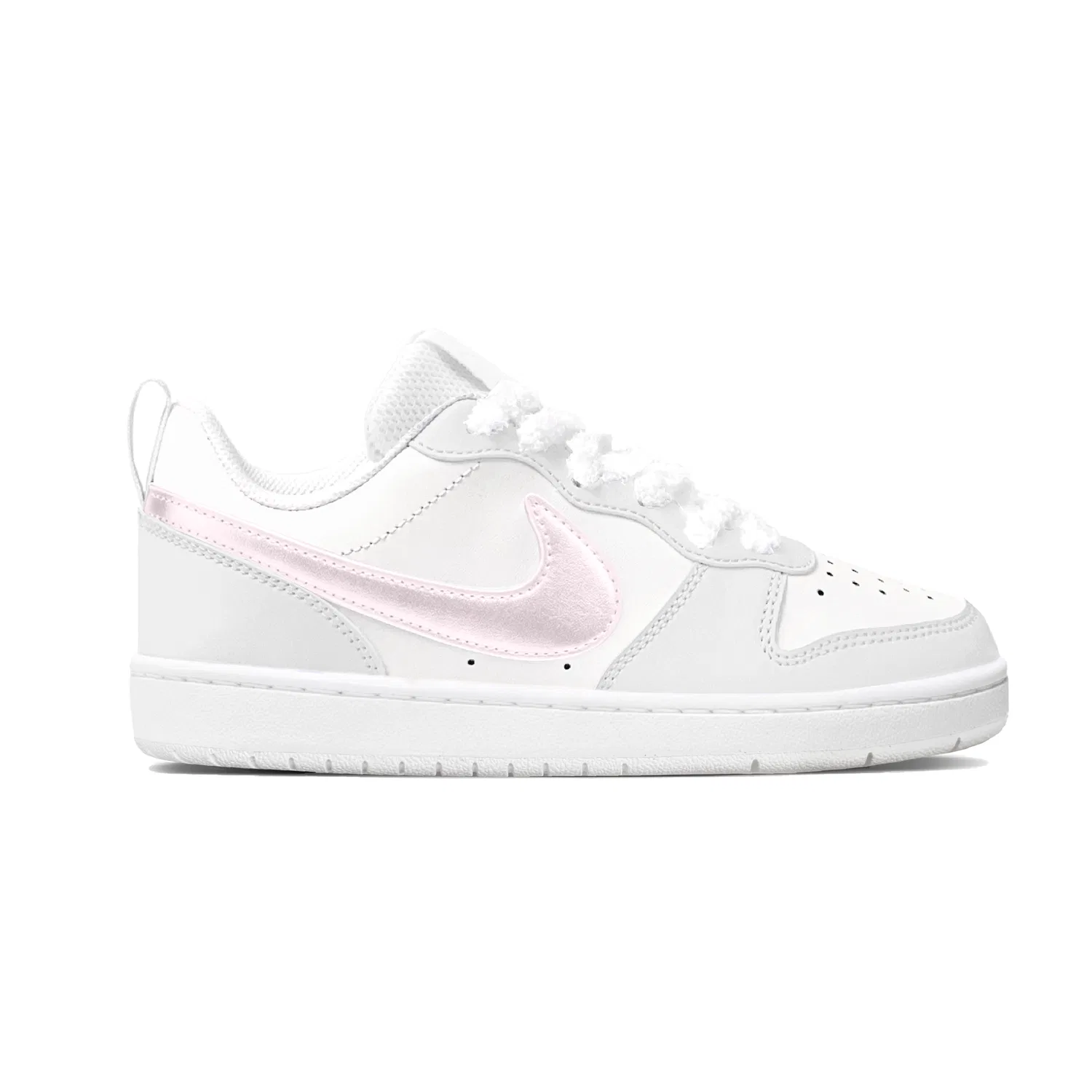 Детские кроссовки для скейтбординга Nike Court Borough Low Recraft, Gray Pink — фото 4