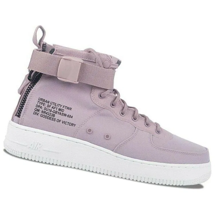 Детские кеды для скейтбординга с принтом Nike SF Air Force 1 Mid Elemental Rose, Black — фото 4