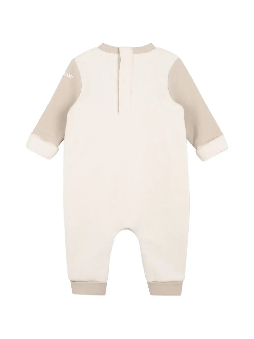 Комплект из шапки бини и комбинезона Timberland Kids, бежевый — фото 4