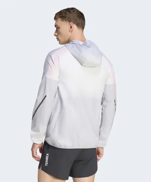 Куртка из нейлона Terex Explorer Clima365 Light Windweave, Adidas, белый, черный — фото 2