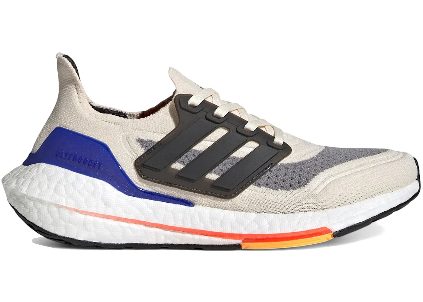 Детские кроссовки для повседневной носки Adidas Ultra Boost 21 Adidas, Wonder White/Carbon/Solar Red