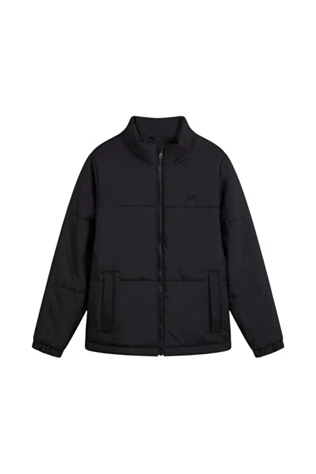Детское зимнее пальто для девочек утепленное Mte No Hood Norris Puffer Vans, Black — фото 3