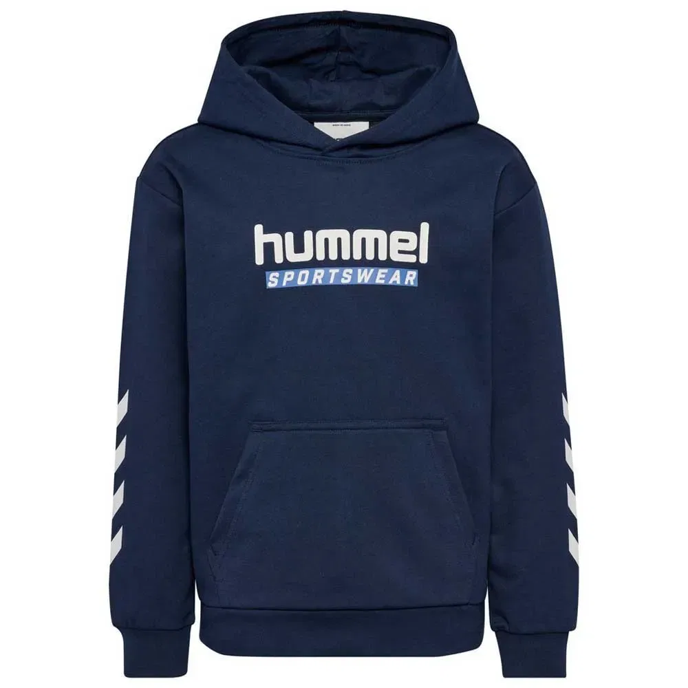 Детское худи для девочек с логотипом Hummel, Blue