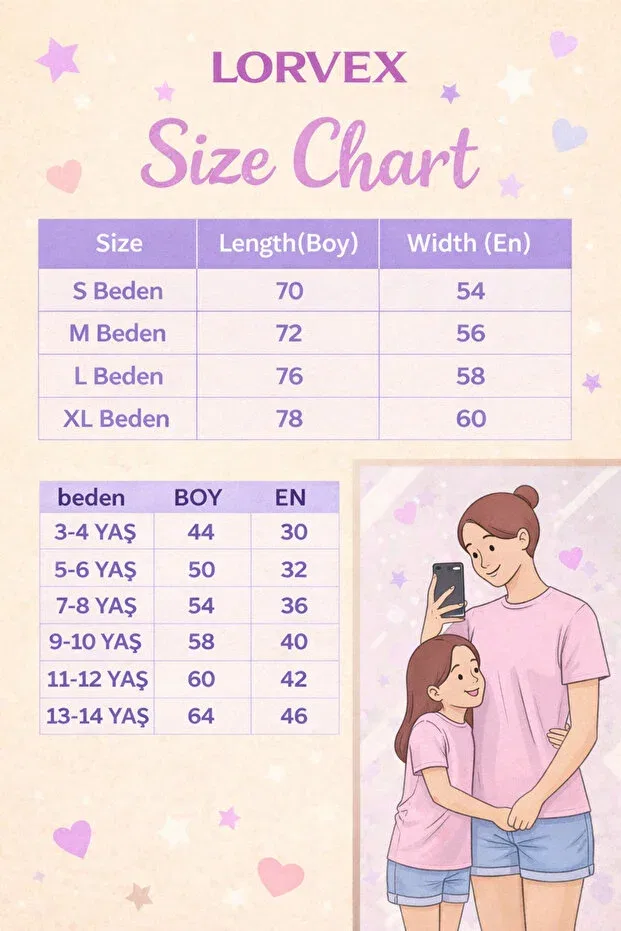 Женская футболка свободного кроя с принтом Mother Child Combination Oversized T-Shirt Lorvex, Pink — фото 4