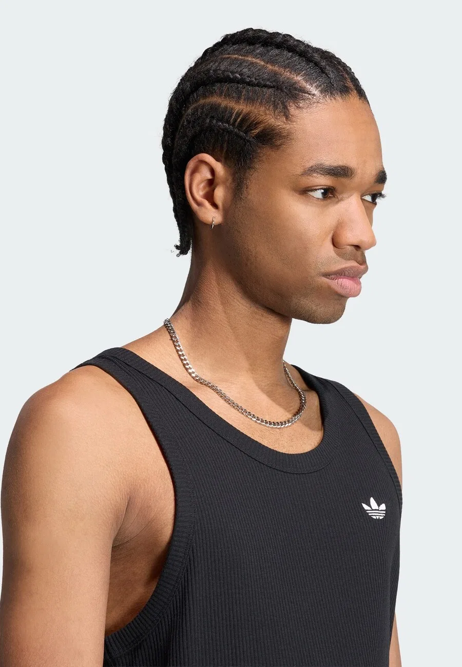 Футболка ADIDAS ORIGINALS 'Trefoil Essentials' черного цвета — фото 4