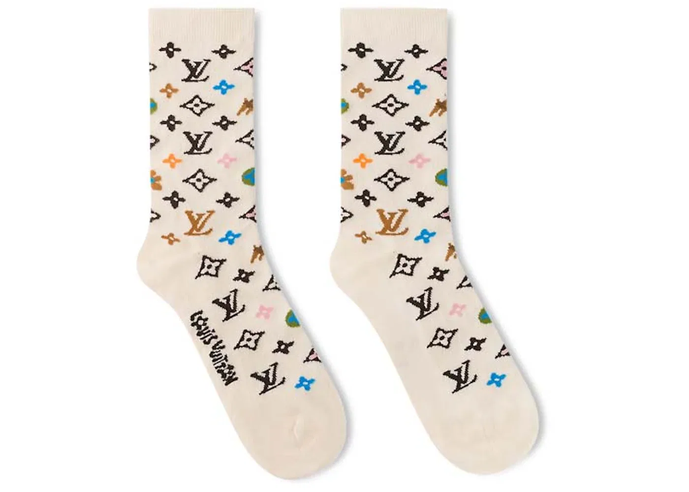 Мужские носки с монограммой Louis Vuitton by Tyler, the Creator Monogram Craggy, Beige