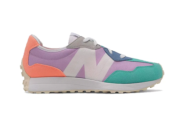 Детские кроссовки с низким верхом New Balance NB 327, Purple Orange Green Multicolor — фото 3