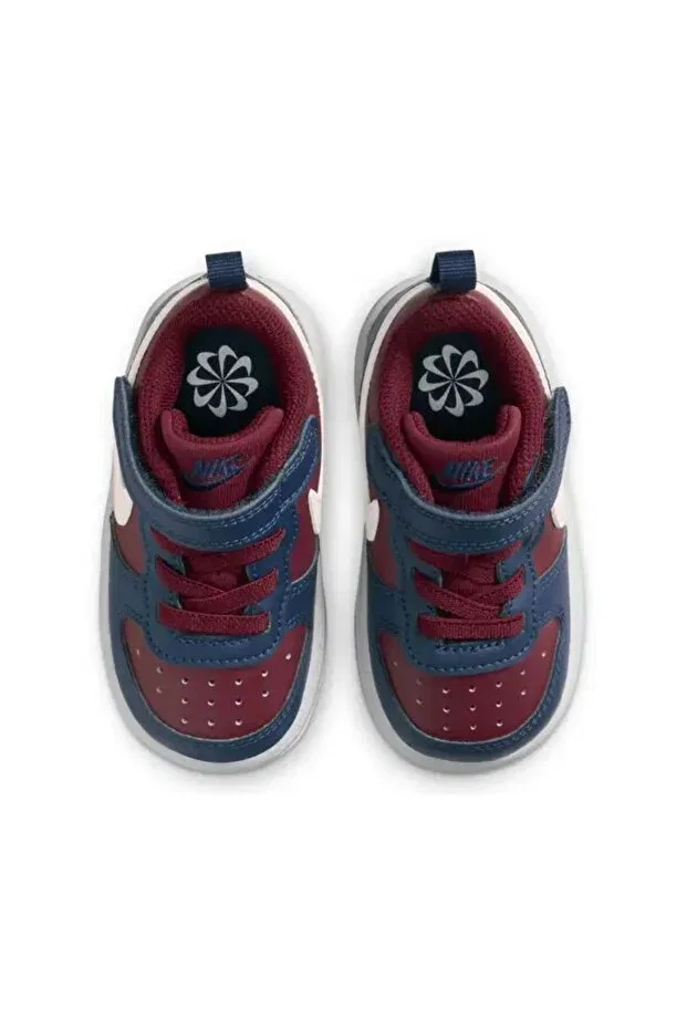 Детские кроссовки для девочек текстильные Glam Nike, Burgundy Blue — фото 3
