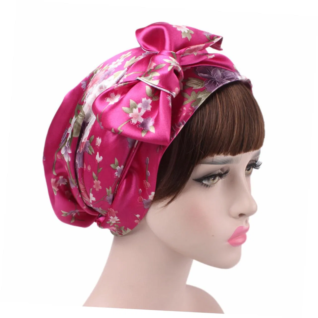 Шапочка для душа Satin, FRCOLOR, 3 шт, 18x16x1 см, розовый — фото 4