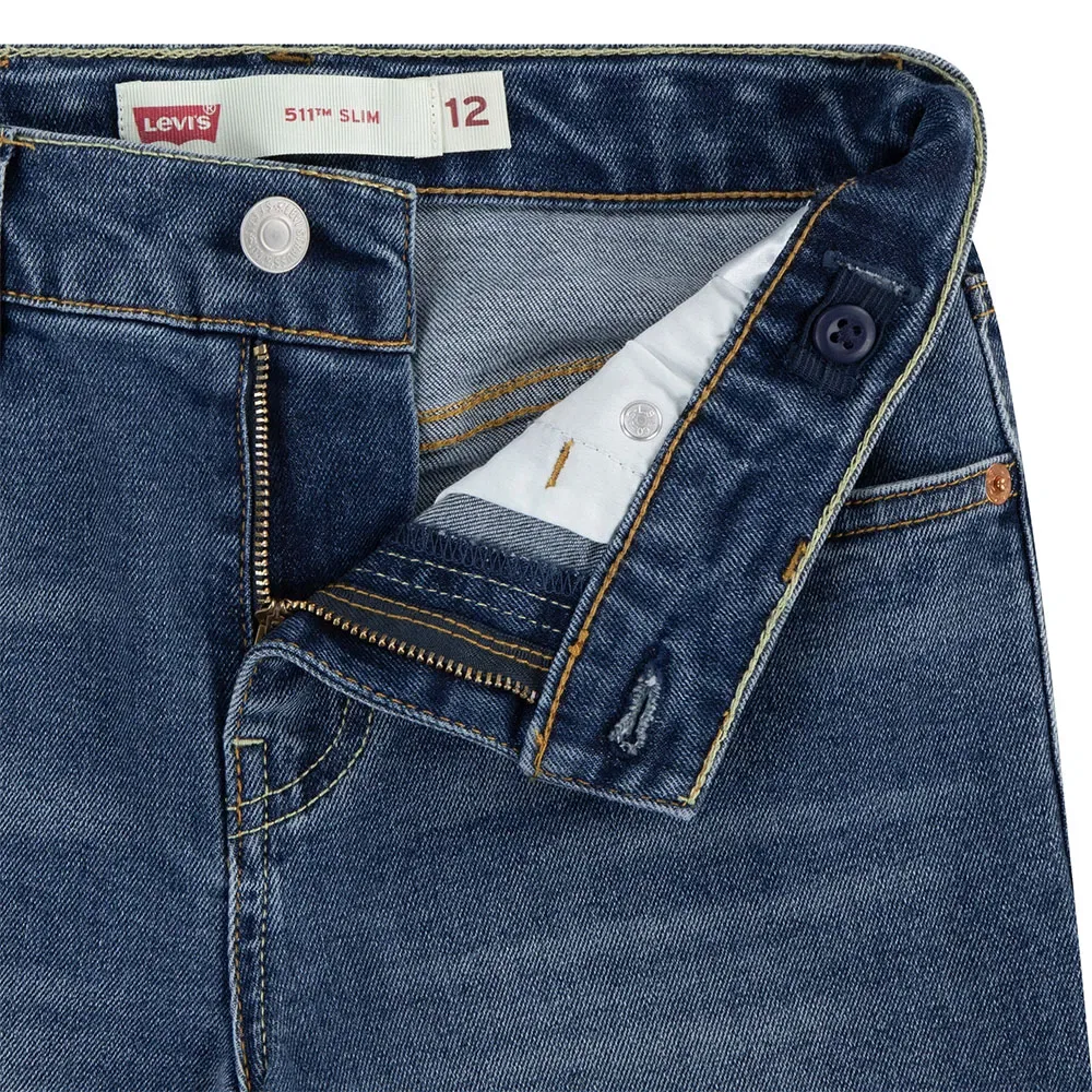 Детские джинсовые шорты для мальчиков slim fit Levi's, Blue — фото 4