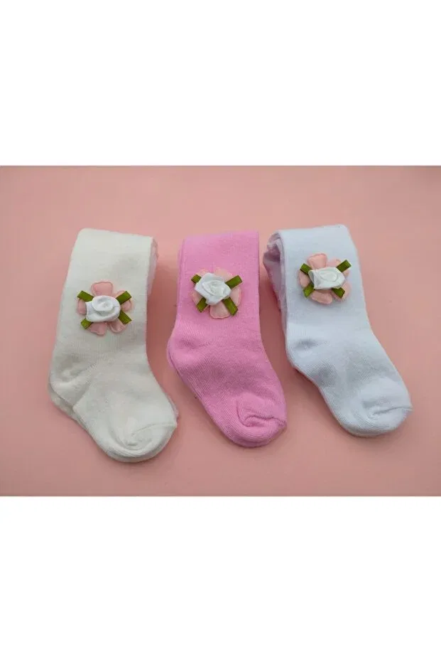 Детские колготки для девочек хлопковые комплект 3 шт Bukawear, Multicolored