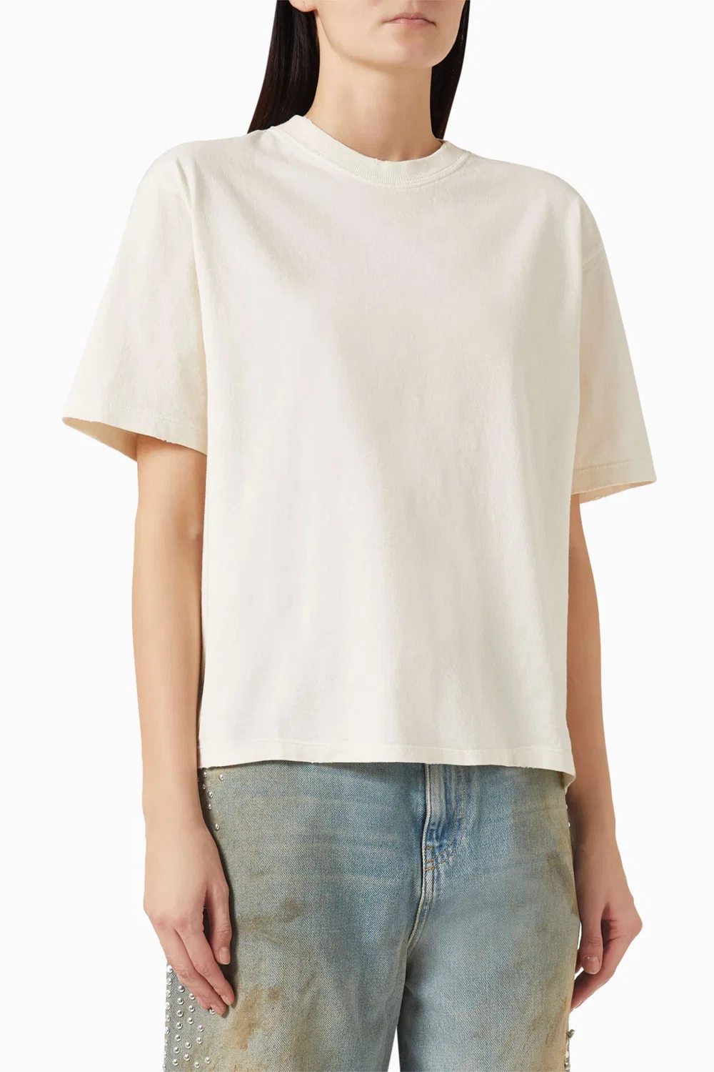 Футболка свободного кроя Reverse Logo Boxy GOLDEN GOOSE