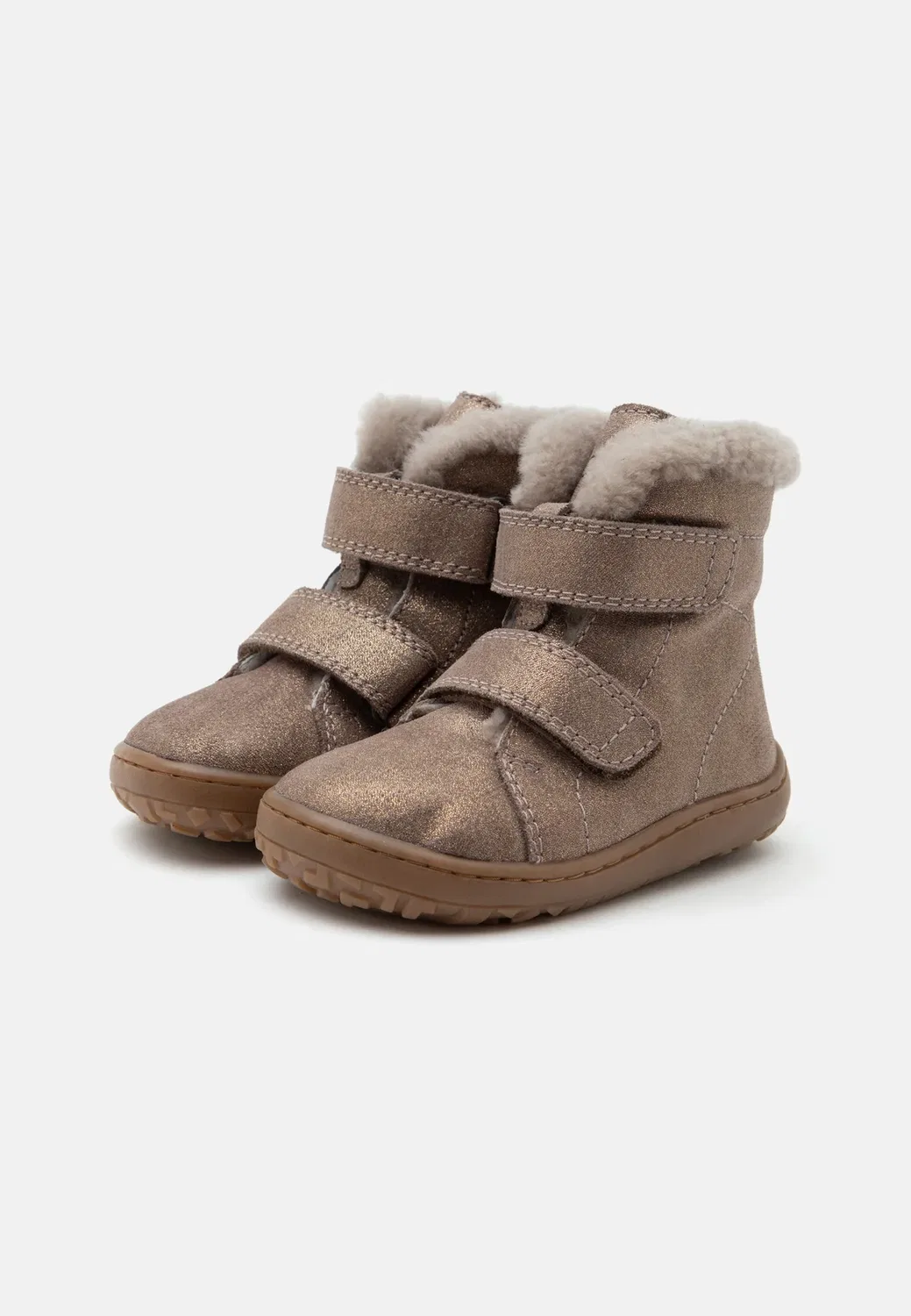 Босоножки в меховой обивке - зимние ботинки Froddo, Bronze — фото 2