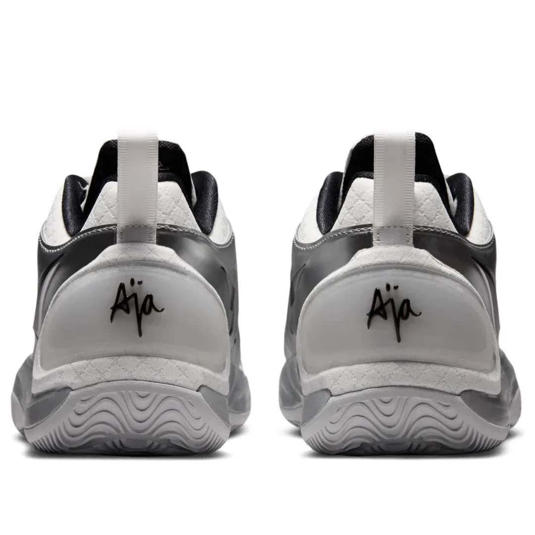 Детские кроссовки с синтетическим верхом A'Two 'WNBA All-Star' Nike, Peak White/Black/Metallic Silver — фото 4