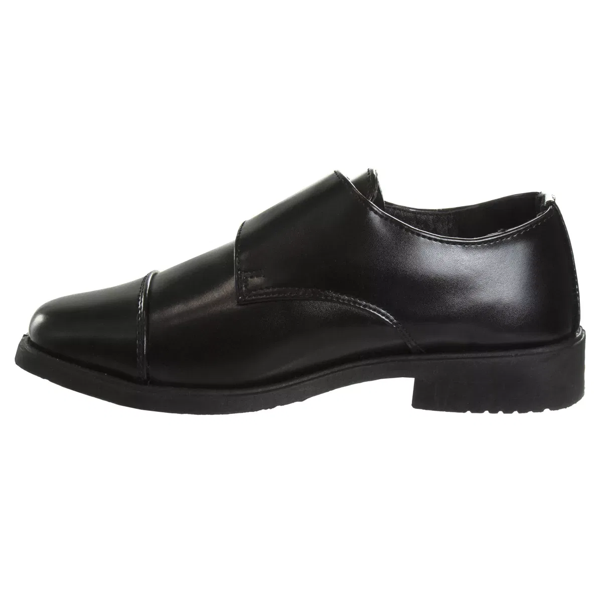 Детские туфли оксфорды с двойной пряжкой Double Monk Strap Cap Toe Oxford Josmo Shoes, Black — фото 3