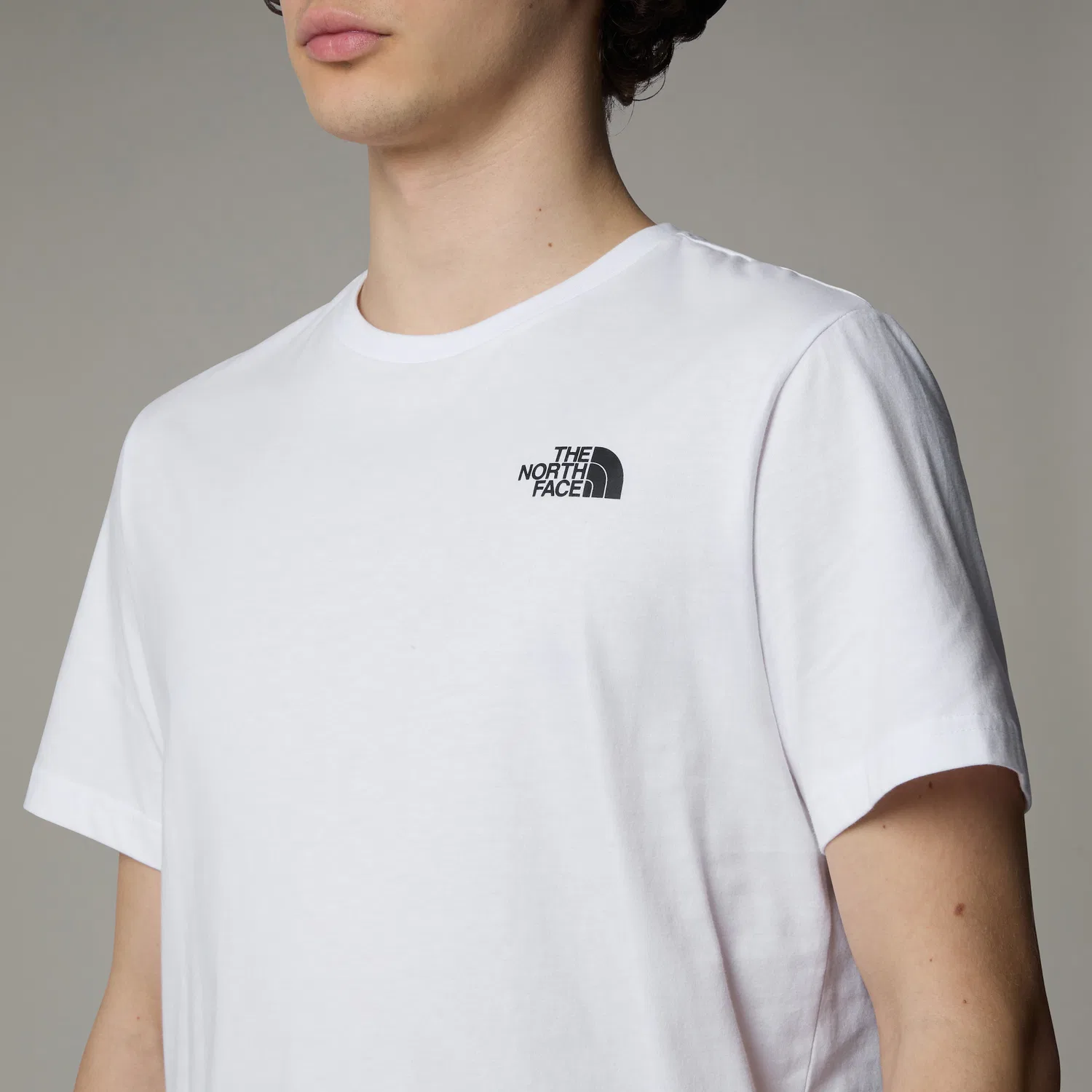 Детская хлопковая футболка с круглым вырезом The North Face, White