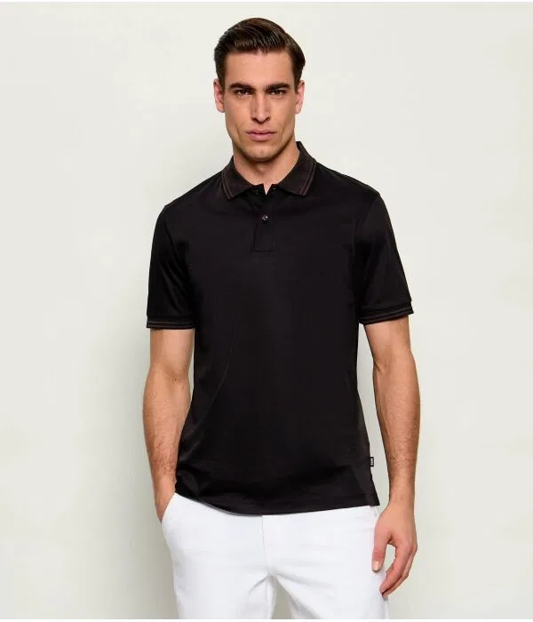 Мужское поло Slim Fit H-Phillipson 238 BOSS, черный