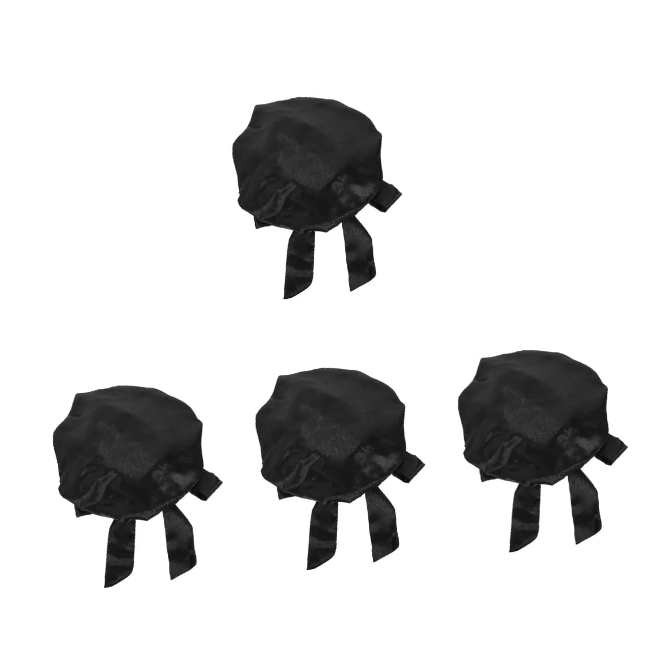 Набор шапочек для душа, Satin, DOITOOL, 4 шт, 42x42 см, Black
