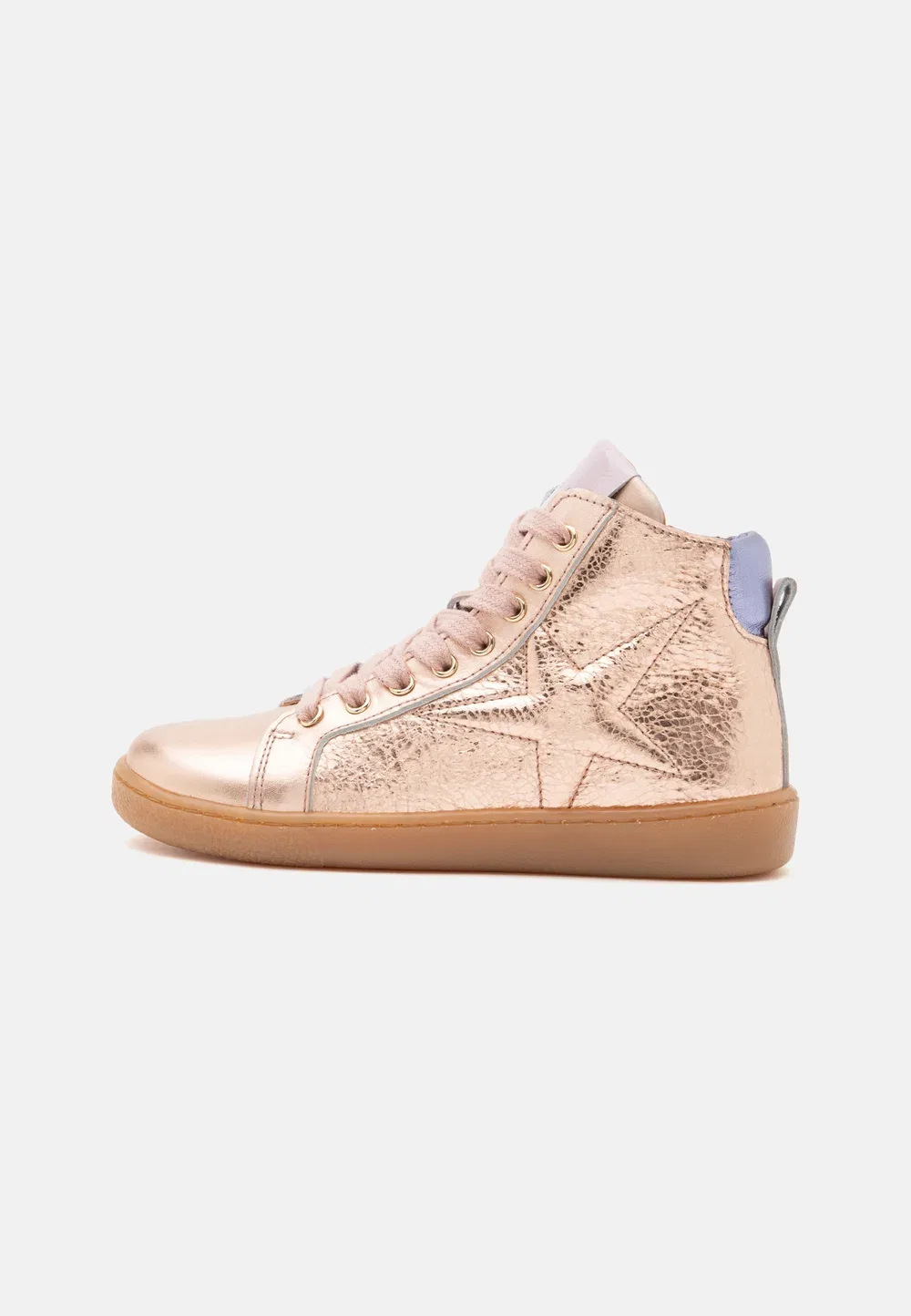 Gaia - высокие кроссовки Bisgaard, Rose Gold-Coloured