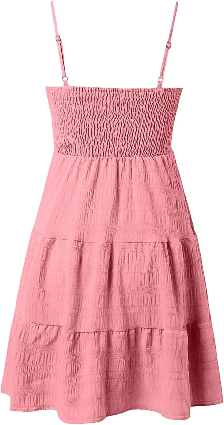 Женское летнее макси-платье на одно плечо Casual, Pink — фото 4