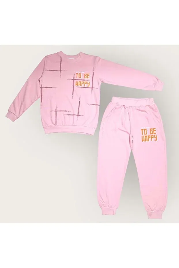 Детский спортивный костюм для девочек с принтом Mnk Baby&Kids, Pink