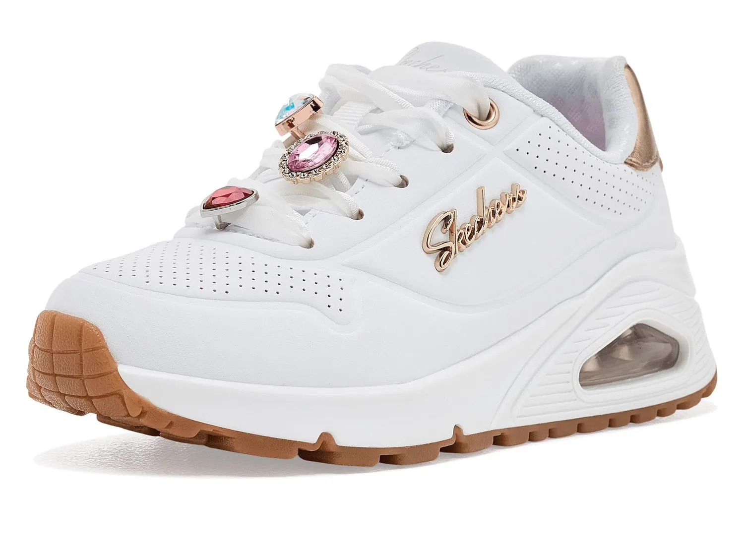 Кроссовки Uno Gen1-Bejeweled Pop 310923L (для маленьких и больших детей) Skechers Kids, White