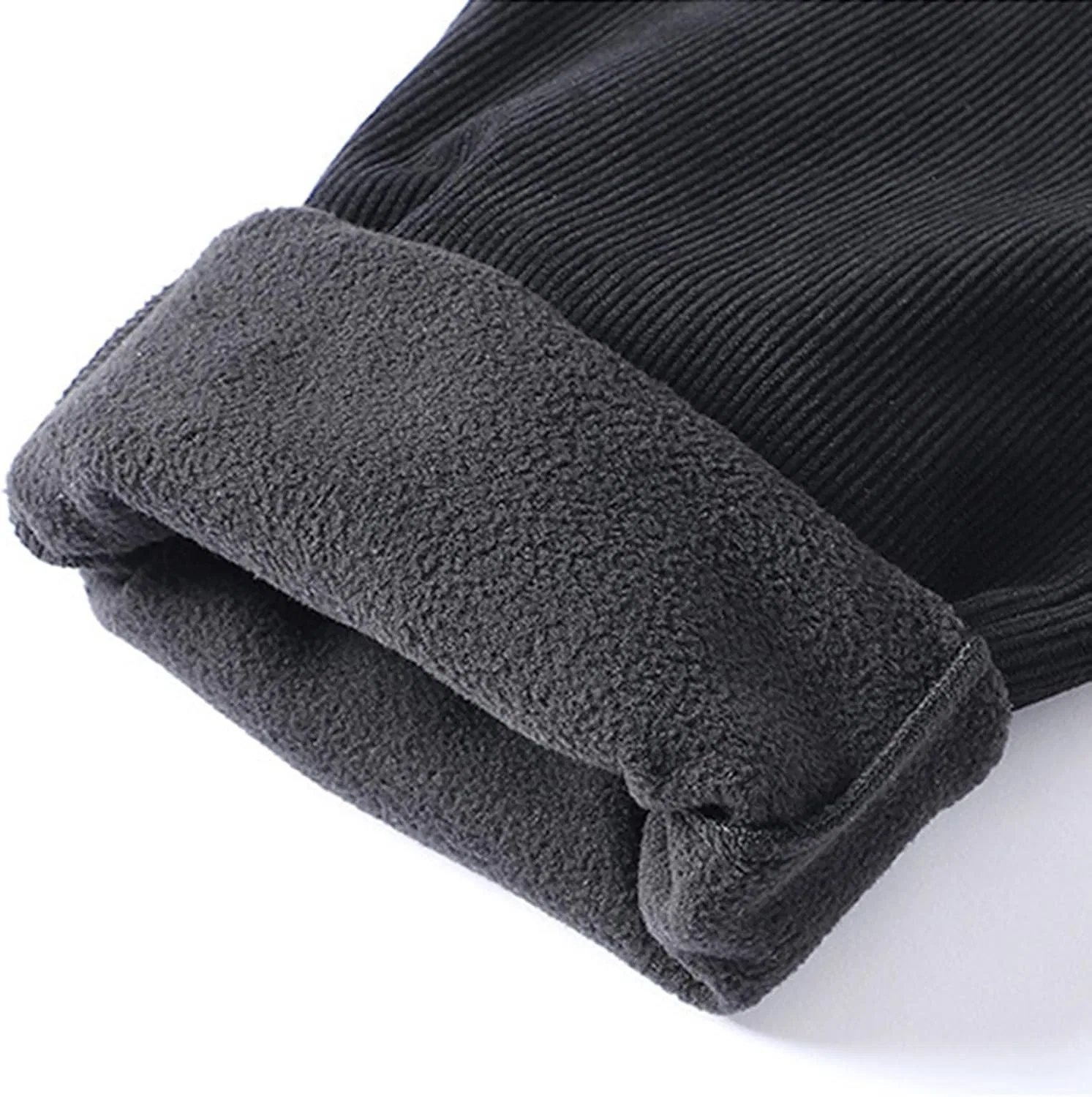 Мужские спортивные штаны с начёсом, модель, #C-black — фото 2