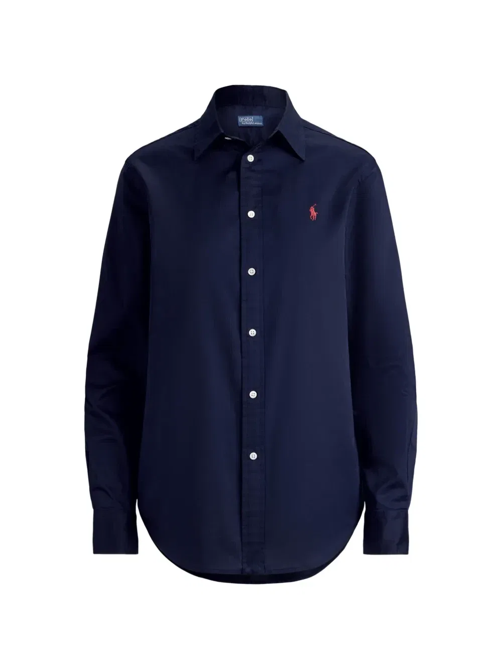 Рубашка с вышивкой Pony Polo Ralph Lauren, синий