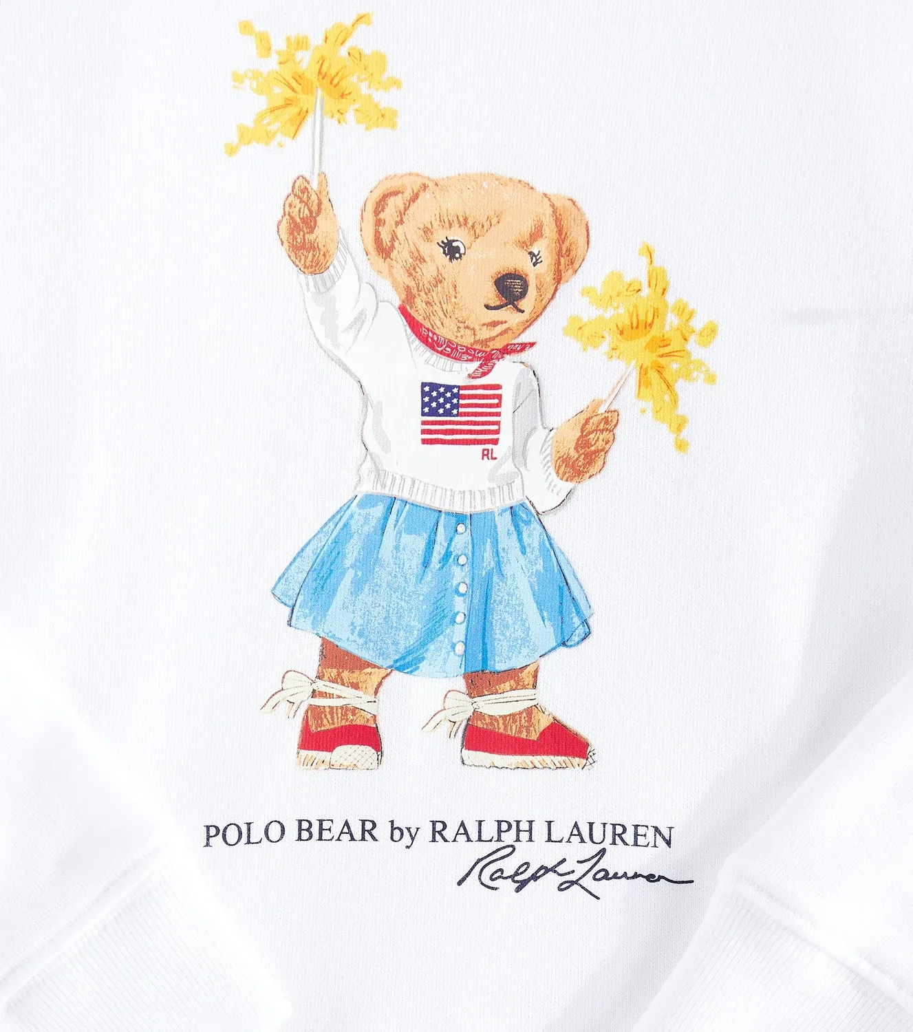 Толстовка хлопковая Polo Ralph Lauren Kids, белый — фото 3