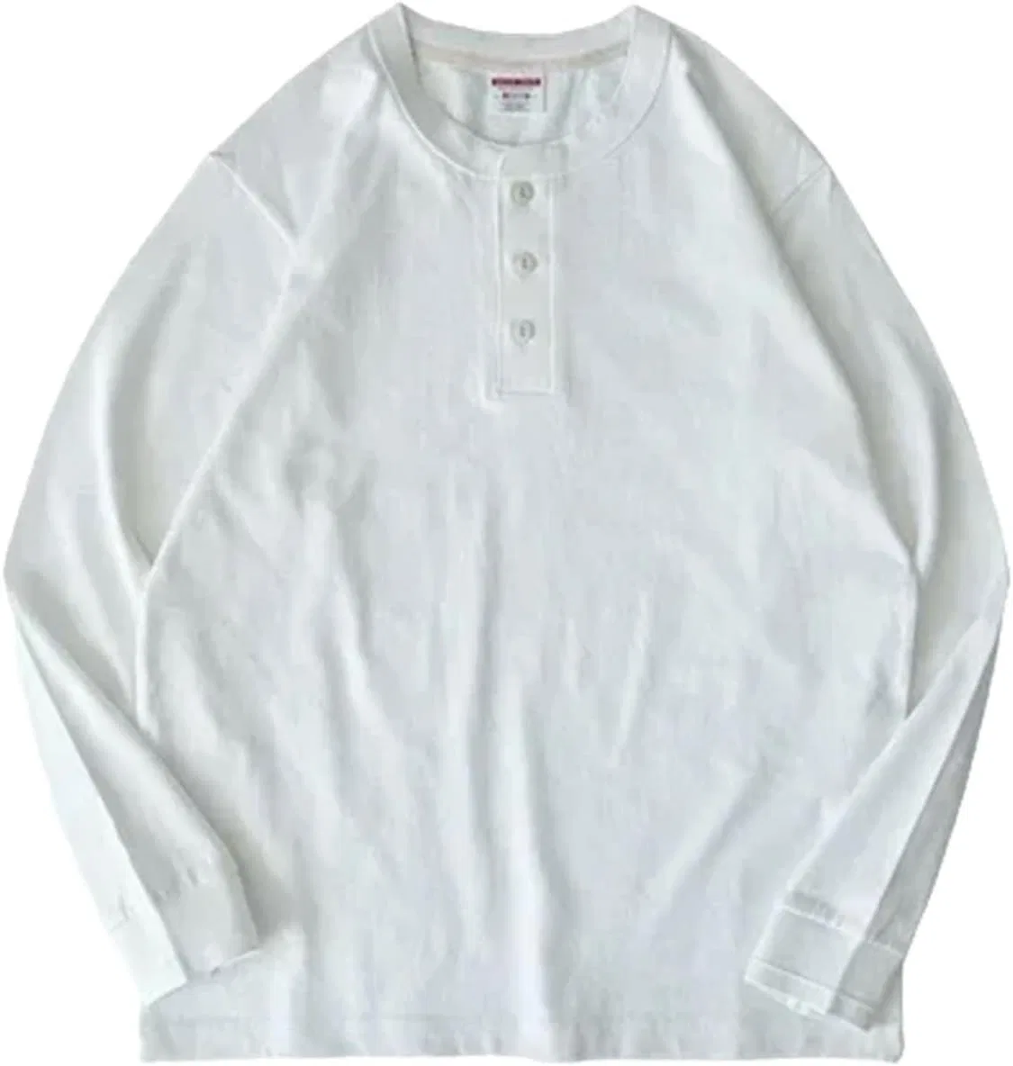 Мужская футболка с длинным рукавом оверсайз хлопок, White