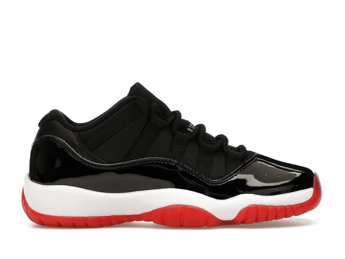 Детские кроссовки с высоким голенищем Jordan 11 Retro Low, Color Black/White-Varsity Red
