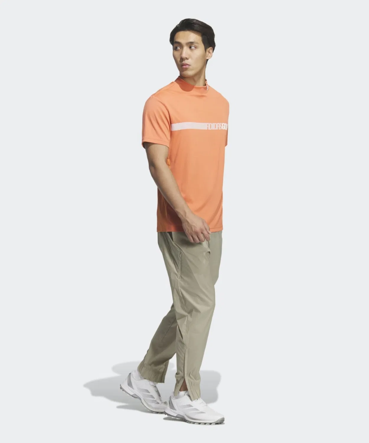 Мужская футболка-поло с коротким рукавом Climacool Adidas Golf, Оранжевый — фото 3