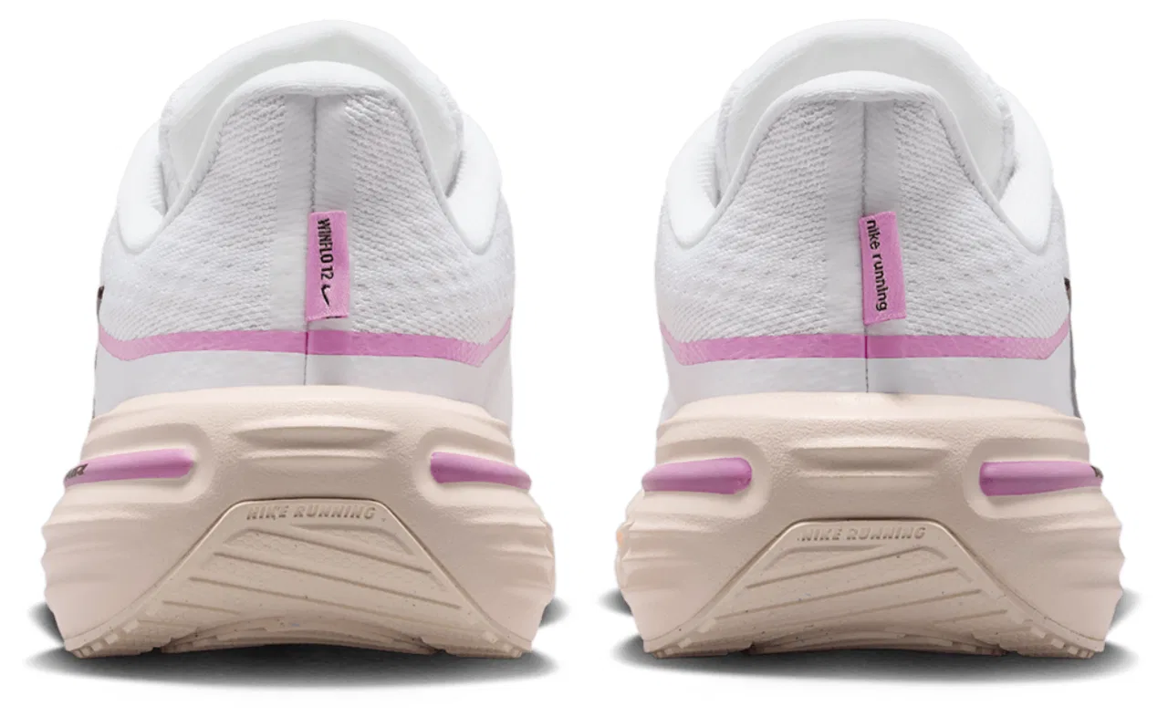 Детские кроссовки для девочек для бега с амортизацией Air Winflo 12 Nike, белый/розовый/черный — фото 3