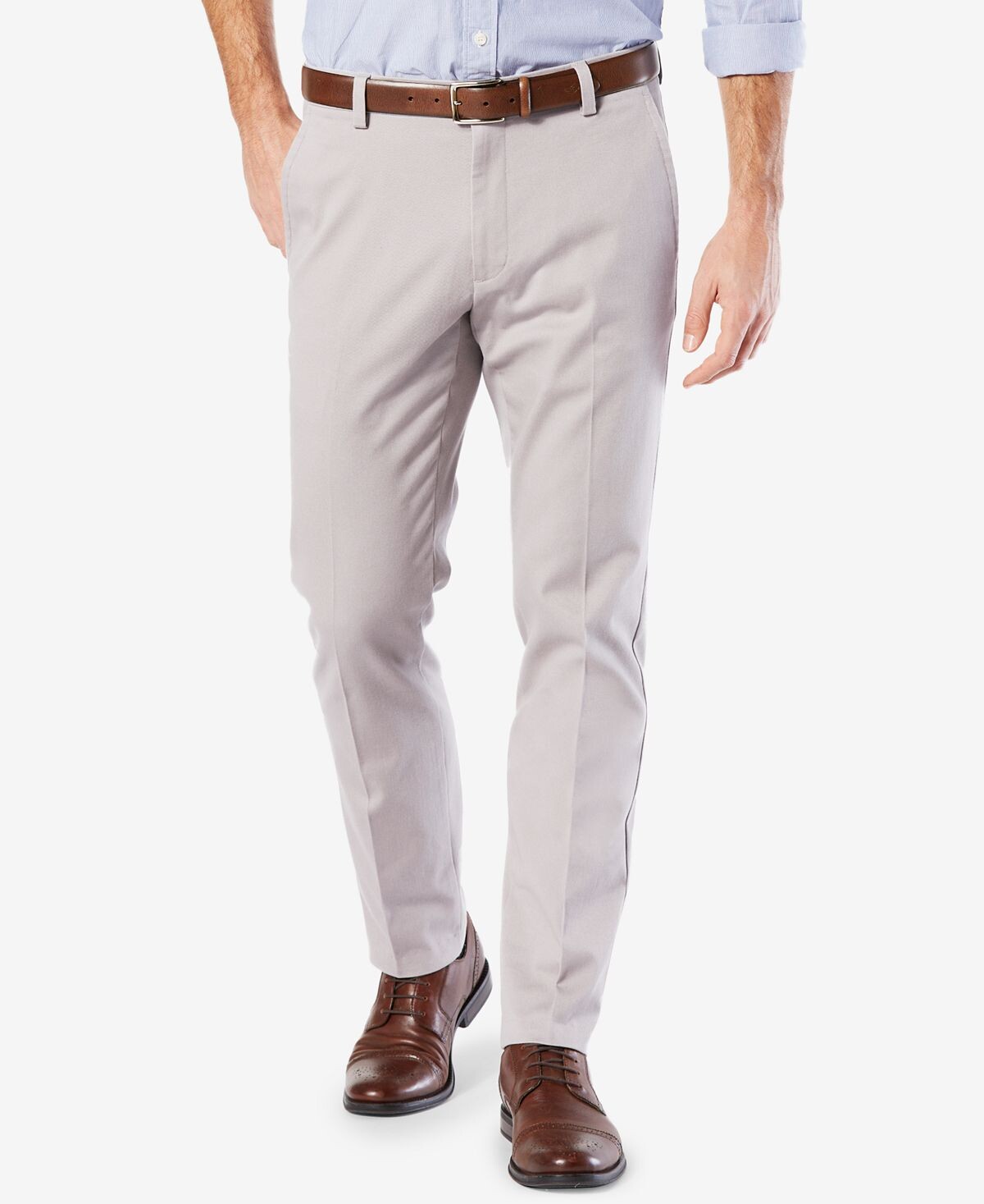 

Мужские брюки easy slim fit цвета хаки стрейч Dockers, мульти