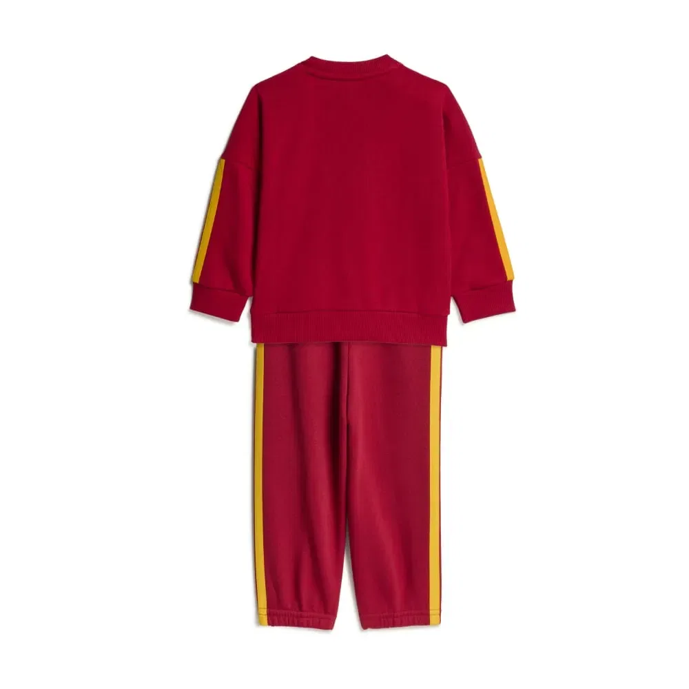Детский комплект для девочек с длинным рукавом Adidas AS Roma DNA Baby Jogger, Red — фото 2