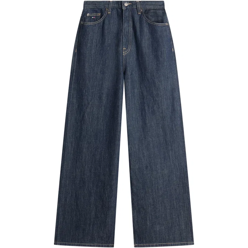 Женские джинсы широкие Tommy Hilfiger, Dark Denim Blue 1BK