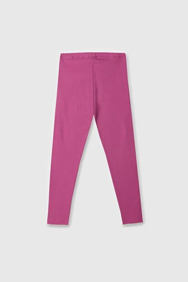 Детские леггинсы для девочек хлопковые Benetton, Pink — фото 3