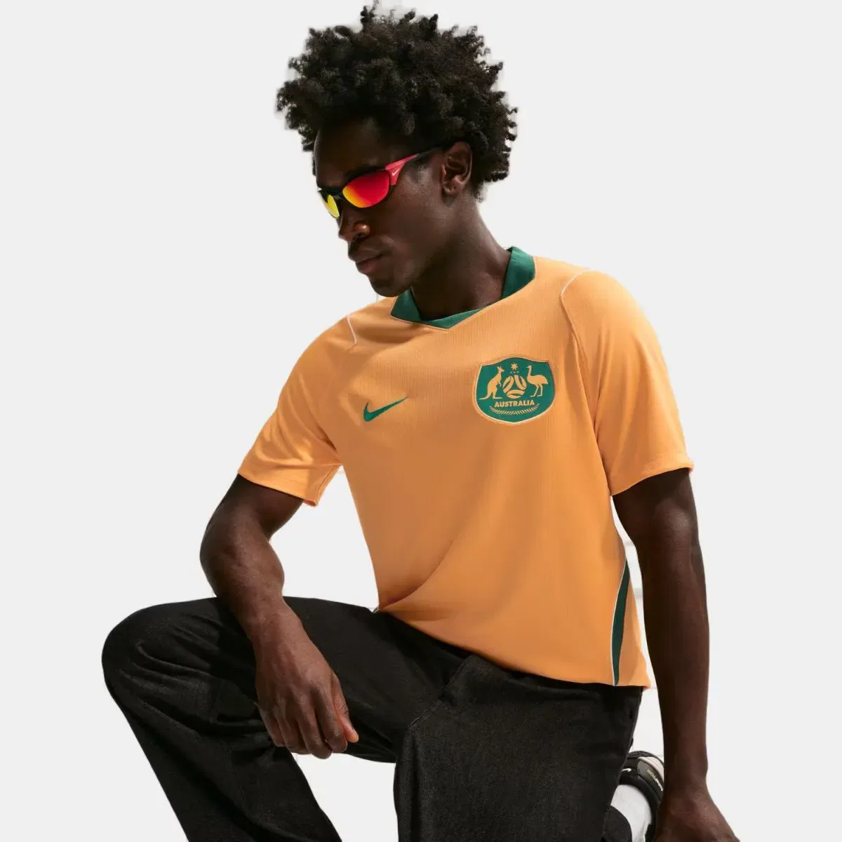 Мужская футболка с длинным рукавом Nike, Amarillo — фото 4