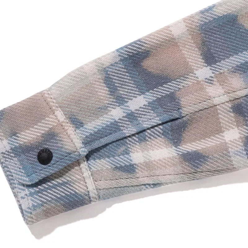Детская рубашка с принтом для мальчиков A BATHING APE, Blue BLX — фото 4