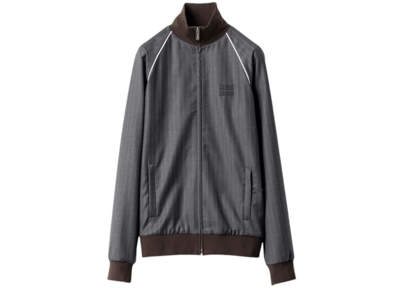 Женская куртка-блузон на молнии Miu Miu, Slate Grey