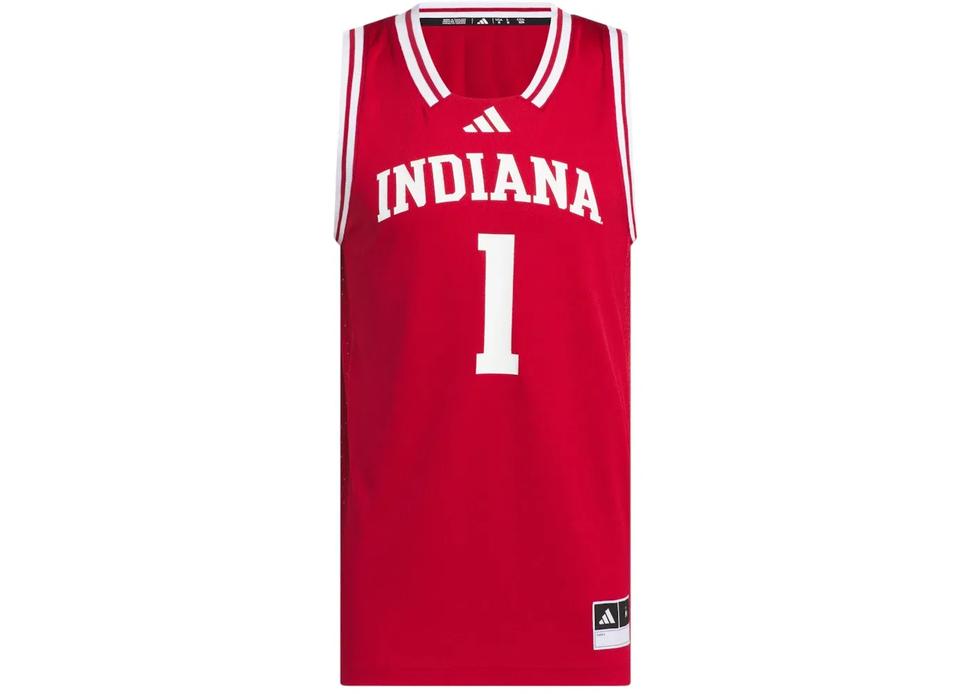Мужская баскетбольная джерси с длинным рукавом Adidas Jersey, Indiana Team Victory Red