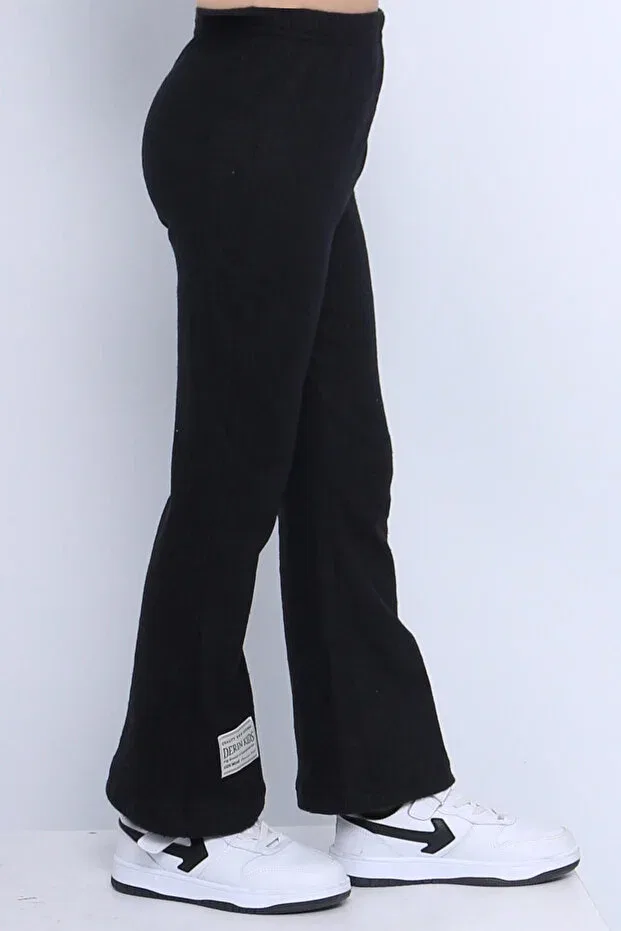 Детские леггинсы для девочек хлопковые Hçm, Black — фото 4